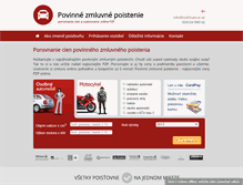 Tablet Screenshot of povinne-zmluvne-poistenie.sk